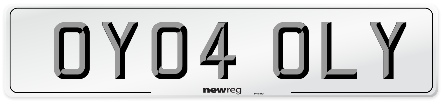 OY04 OLY Number Plate from New Reg